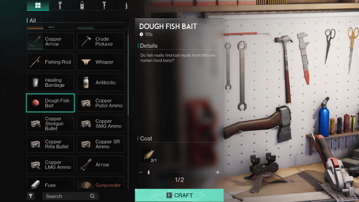 Once Human - Crafting Dough Fish Bait