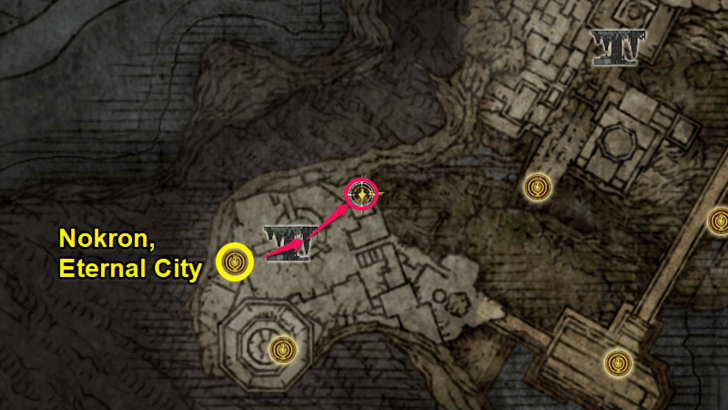 Elden Ring - Somber Smithing Stone 4 Nokron Map Location