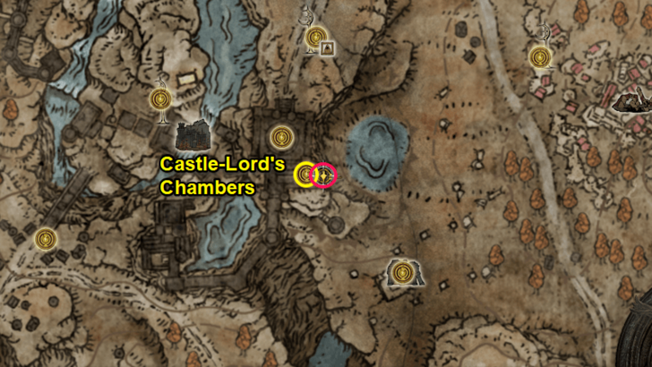 Elden Ring - Somber Smithing Stone 4 Castle Ensis Map Location