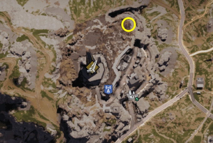 Once Human GAIA Cliff Monolith Weapon Crate Map