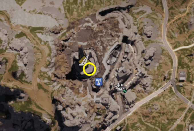 Once Human GAIA Cliff Monolith Gear Crate Map