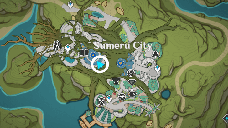 Genshin - Simulanka Locations - Nilou in the Grand Bazaar Sumeru City