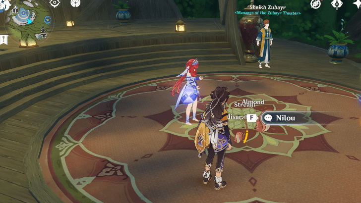 Genshin - Simulanka Locations - Nilou in the Grand Bazaar