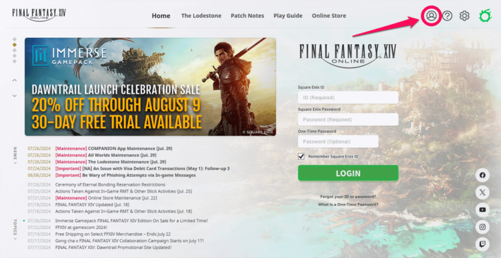 Top right Icon in the Launcher