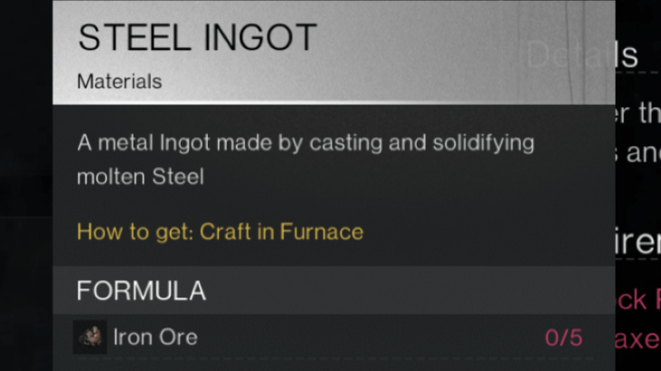 Once Human - Steel Ingot Description