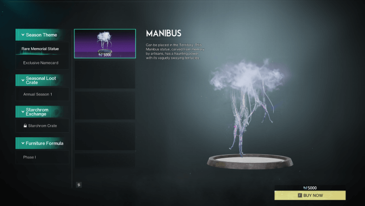 Once Human - Manibus Season Shop