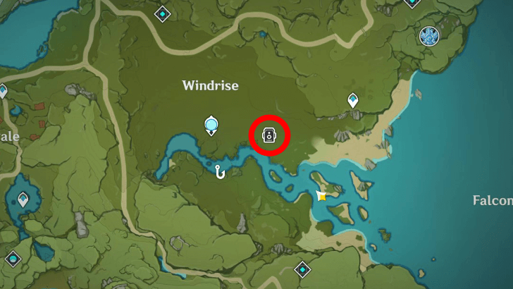 Genshin - The Great Tree and Legends Map Location