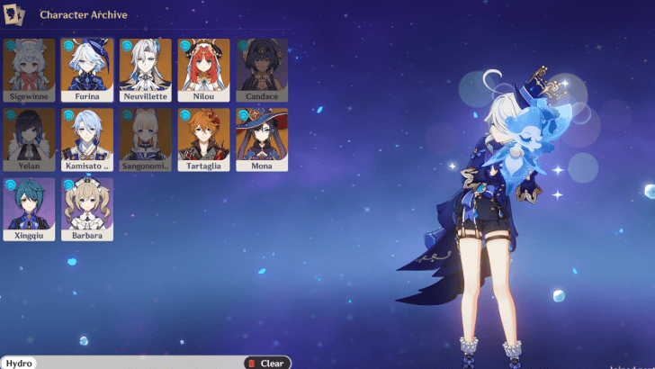 Genshin - Hydro Characters