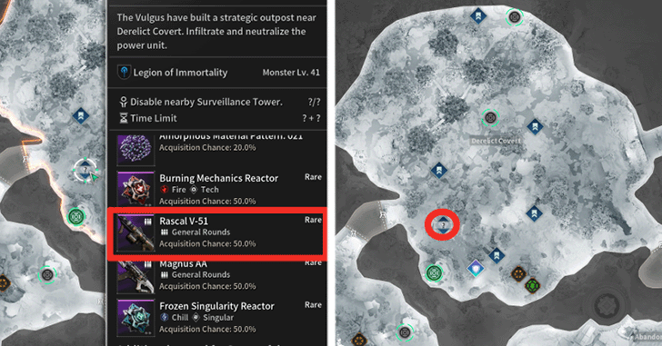 The First Descendant - Rascal V-51 Location