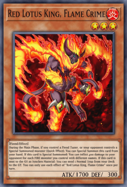 Red Lotus King, Flame Crime