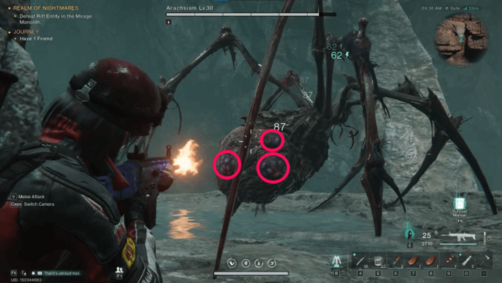 Once Human - Arachsiam weakspots