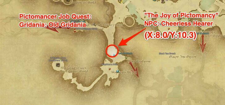 FFXIV-Pictomancer Map Location Edited