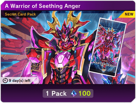 Master Duel - A Warrior of Seething Anger Featured in Shop