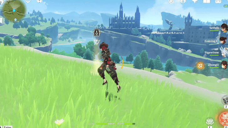 Genshin - A Quiet Homeland On the Cliff Overlooking Mondstadt City