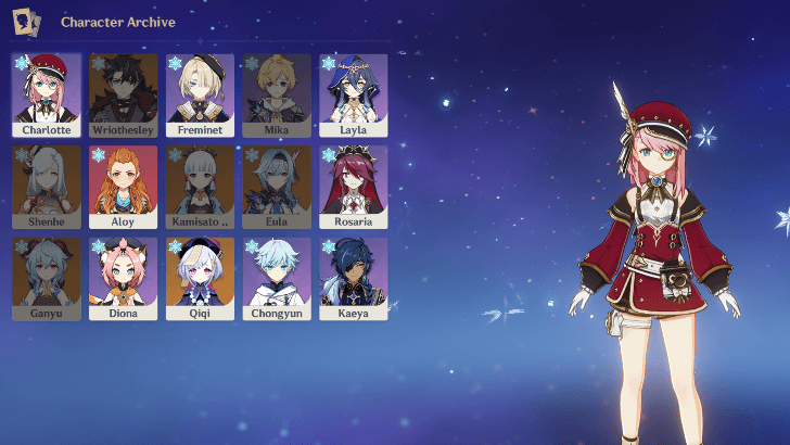 Genshin - The Beauty of Mystique - Pick a Cryo