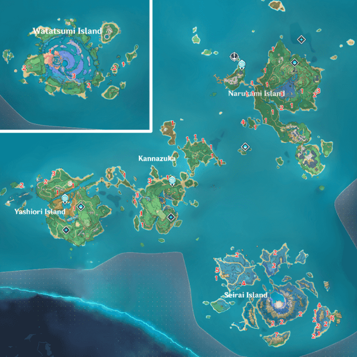 Hilichurl Locations in Inazuma