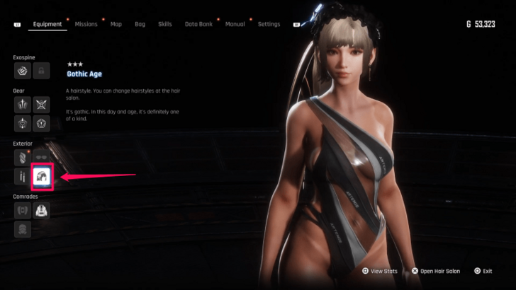 Stellar Blade - Access Hair Salon in Menu