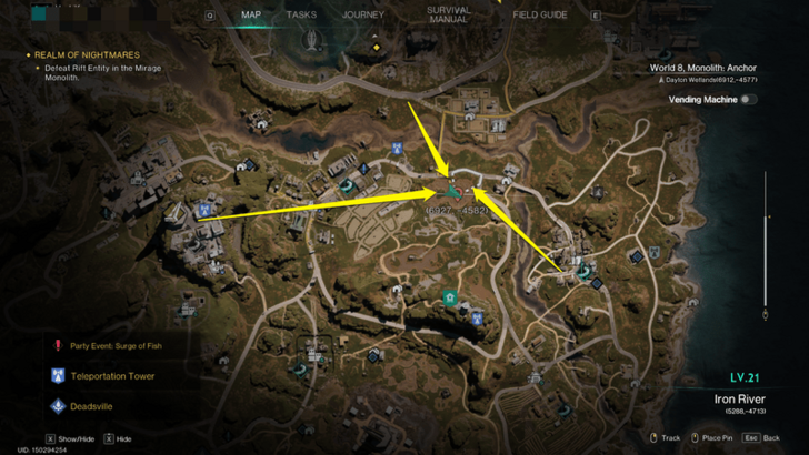 Once Human - Morphic Crate Dayton Wetlands Swamp Map