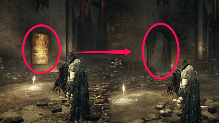 Elden Ring - Enter the Hidden Hallway Behind the Painting