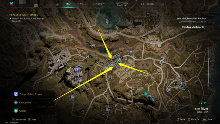 Once Human - Morphic Crate Dayton Wetlands Brookham Map