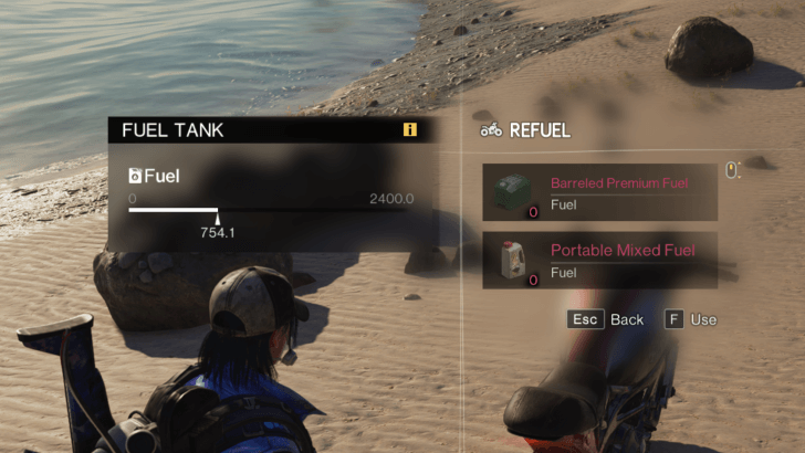 Once Human - Vehicle Refueling Menu