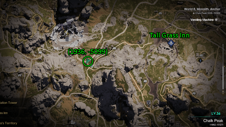 Once Human - Chalk Peak Loot Crate Map Location