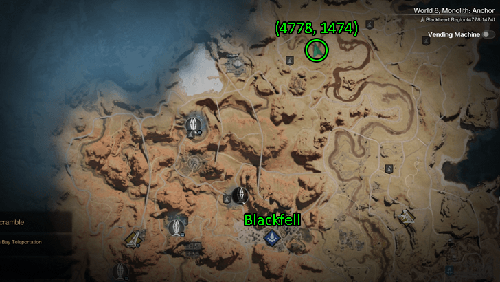 Once Human - Blackheart Region Loot Crate Map Location