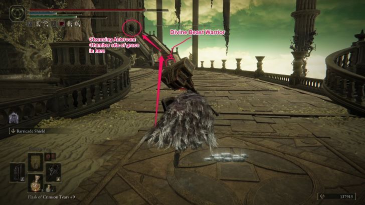 Greatsword of Radahn - Before Cleansing Anteroom Chamber