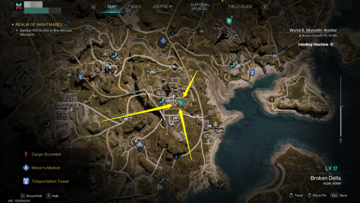 Once Human - Morphic Loot Crate Location Broken Delta Hearst Industries Map