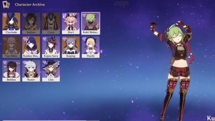 Genshin - Twilight Flames Electro Character