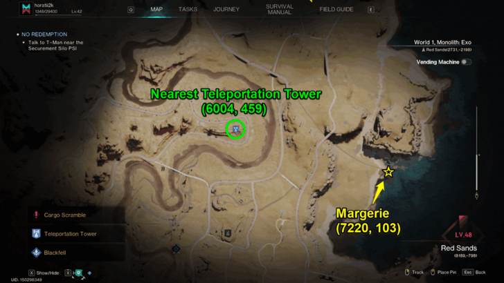 Once Human - Margerie Location