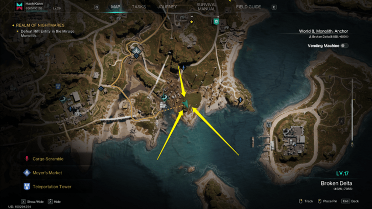Once Human - Morphic Loot Crates Location Broken Delta Harborside Hill Map