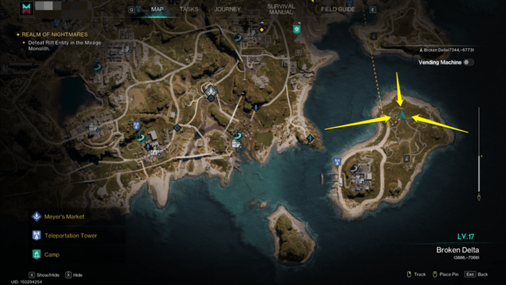 Once Human - Morphic Loot Crates Location Broken Delta Wild Dog Isle Outpost Map