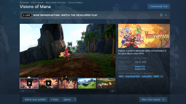 Visions of Mana - Available for PC on Steam
