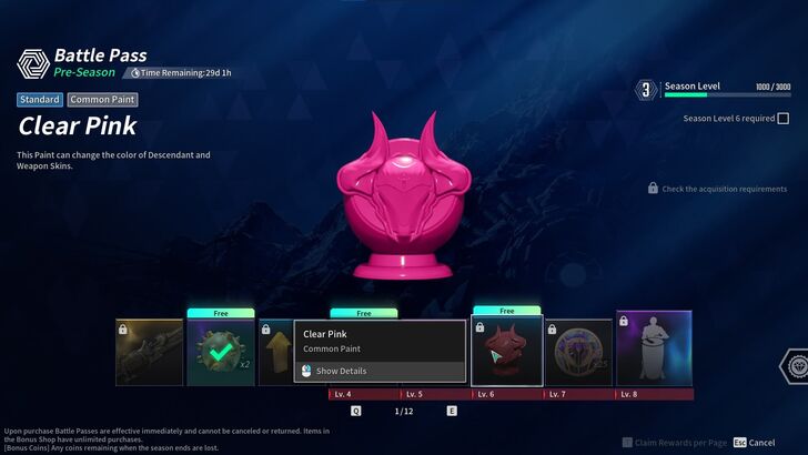 The First Descendant - Battle Pass Rewards