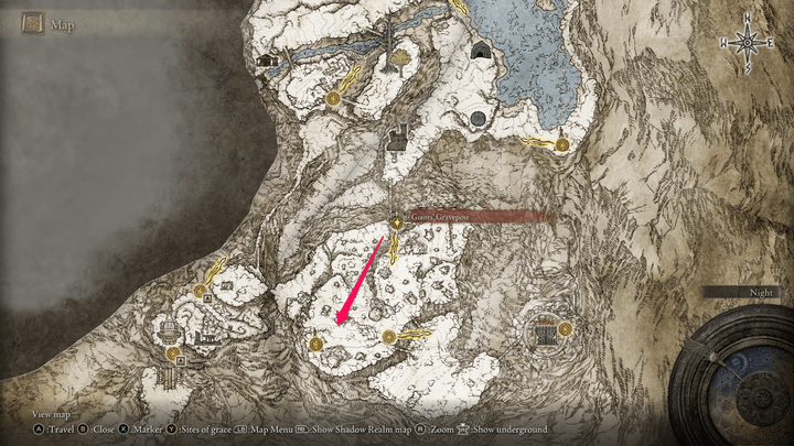 giants gravepost site of grace map