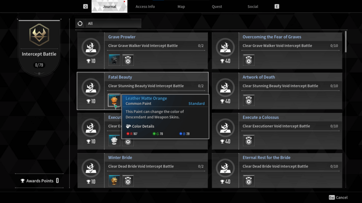 The First Descendant - Journal Awards