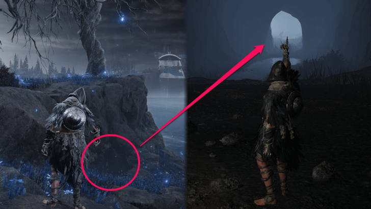 Elden Ring - Cross the Cerulean Coast Sea Through an Underground Tunnel