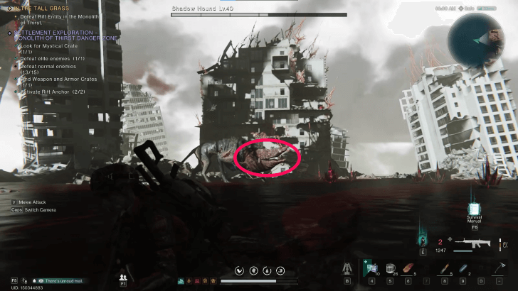 Once Human - Shadow Hound head weakspot