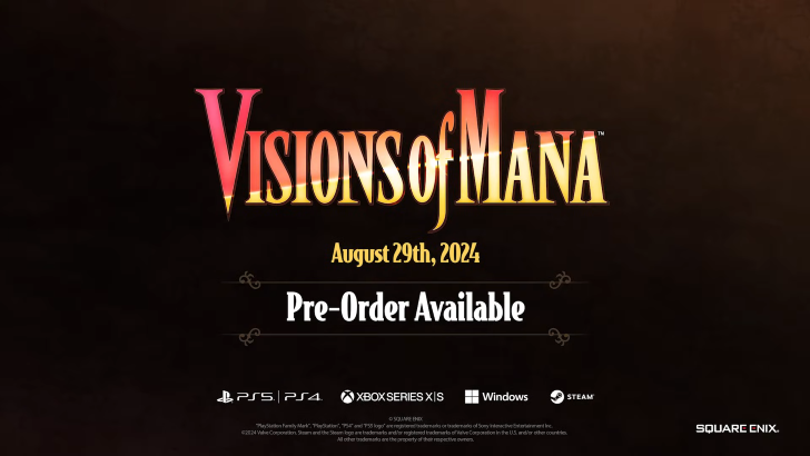 Visions of Mana Release Date August 29th