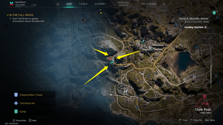 Once Human - Morphic Loot Crates Location Broken Delta Junkyard Northwest Teleportation Map