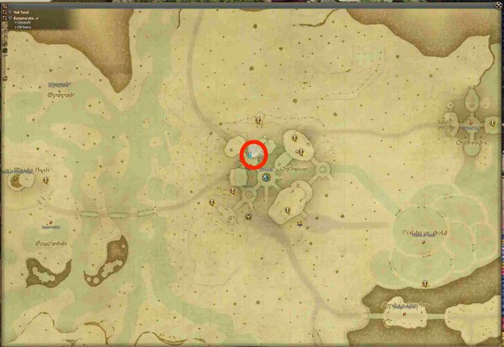 FFXIV - Kunuhali Map Location