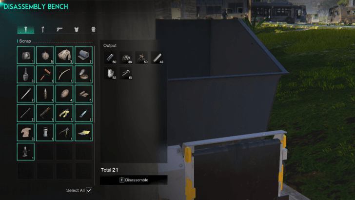 Once Human - Using Disassembly Bench