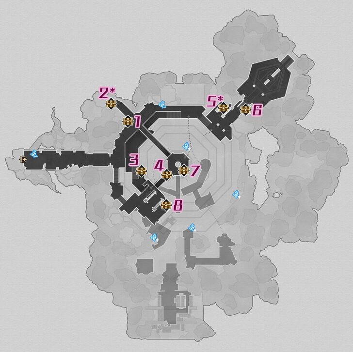 Honkai Star Rail - The Shackling Prison F1 Chests