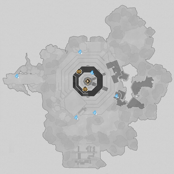 Honkai Star Rail - The Shackling Prison B4 Map