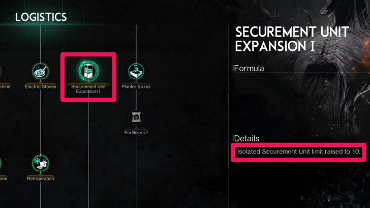 Once Human - Securement Unit Expansion I Memetics Node