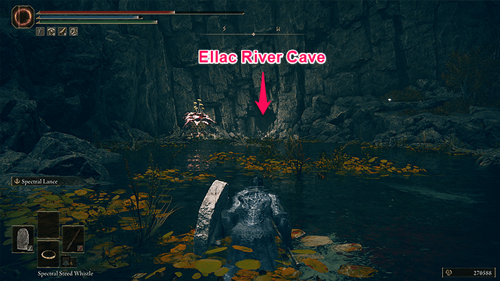 Look for the Pond with the Cave (Step 3)