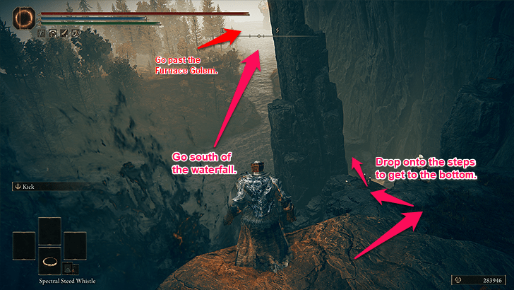 Go South of the Ellac River Downstream (Step 5)