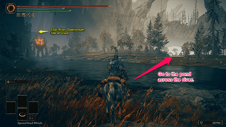 Overlooking the Ellac River Lower Area (Step 6)