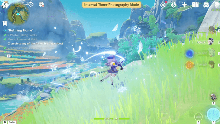 Genshin - Retiring Home - Use Elemental Skill